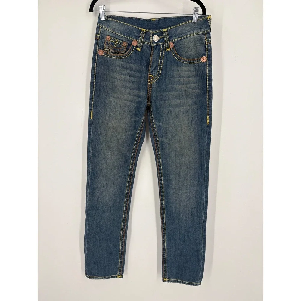 True Religion Billy Super T Jeans Men 30 Rare Y2K Blue Denim